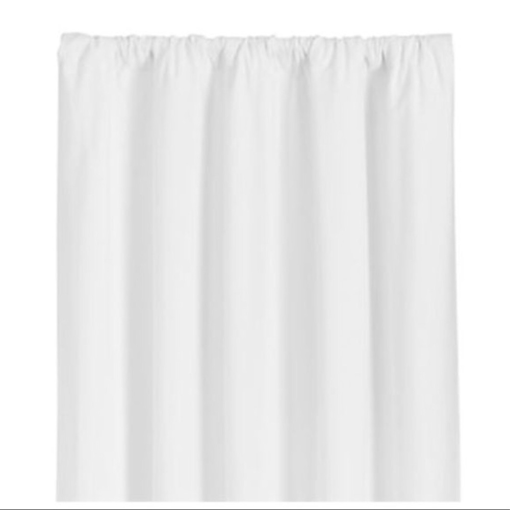 Crate &Barrel 4 White Curtain Panels